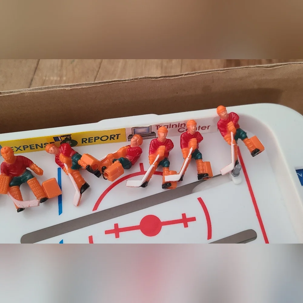 Table Top Hockey Game Superstar Sports with all pieces present